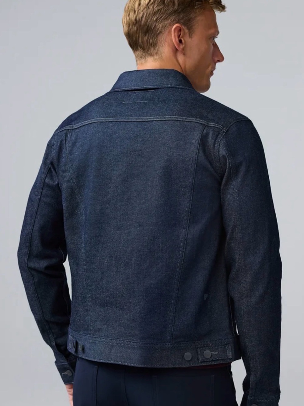 NWT Mack Weldon SILVER Denim Jacket Men’s Size Large - Picture 2 of 10